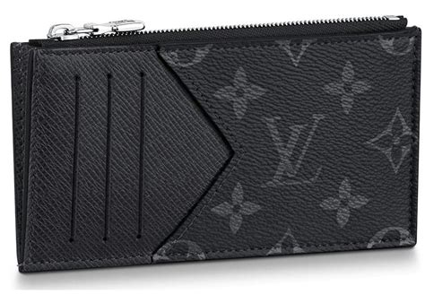 lv card holder black